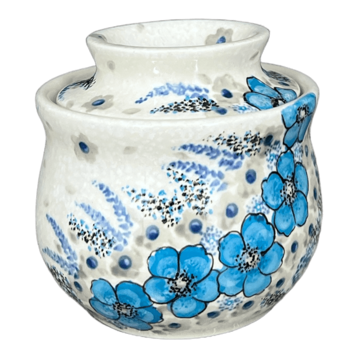 Butter Crock, 4.5" x 3.5" in "Something Blue" by Zaklady | Y1512-ART374