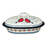 Casserole, Covered, 10" x 7.75" Small in "Bullfinch Berries" by Ceramika Artystyczna | A617-U4917