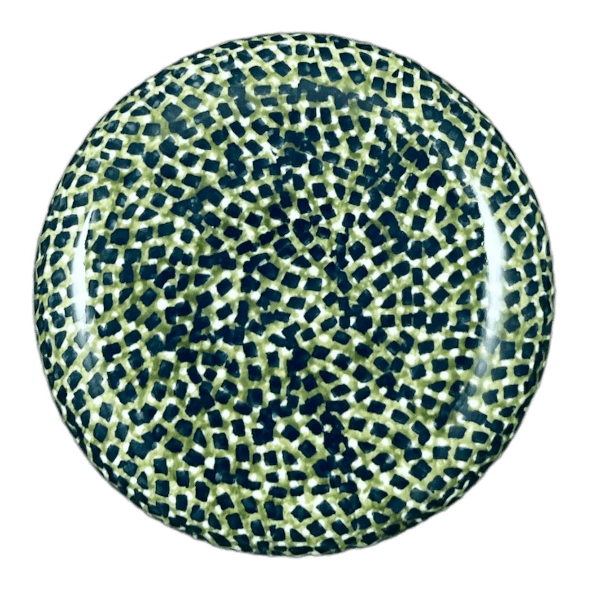 Butter Crock, 4.5" in "Bouncing Blue Blossoms" by Manufaktura | M136U-IM03