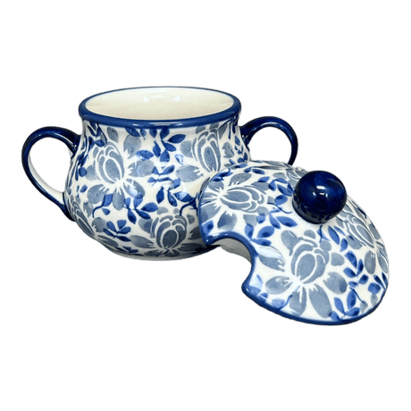 Bowl, Round, Sugar Bowl, 3.5" in "English Blue" by Manufaktura | C015U-AS53