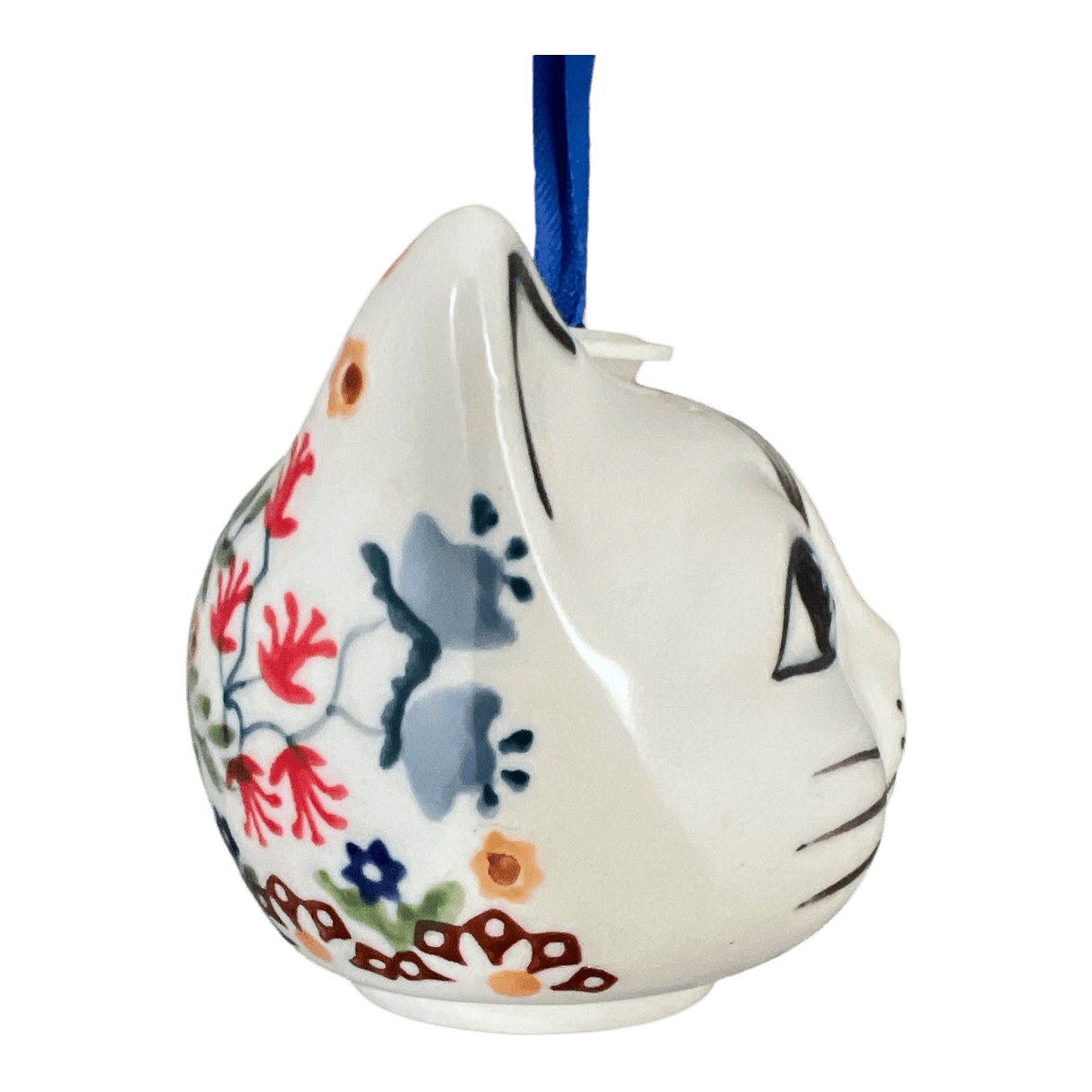 Ornament, Cat Head in "Wildflower Delight" by Manufaktura | K142S-P273