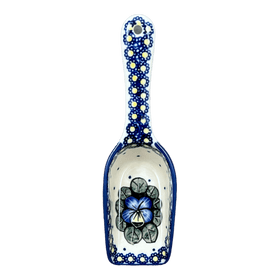 Polish Pottery 7" Scoop (Pansies) | L004S-JZB Additional Image at PolishPotteryOutlet.com