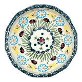 Bowl, Multiangular, 5" in "Lady Bugs" by Manufaktura | M058T-IF45