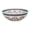 Polish Pottery 8.5" Bowl (Floral Symmetry) | M135T-DH18 at PolishPotteryOutlet.com
