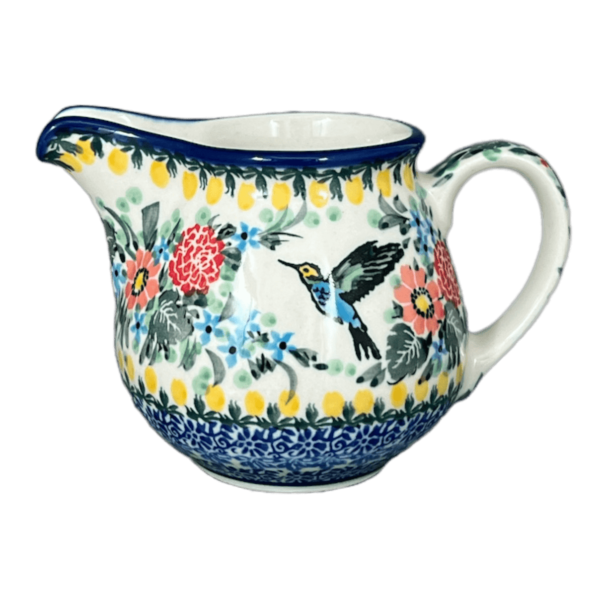 Creamer, 10 oz in "Hummingbird Bouquet" by Ceramika Artystyczna | A341-U3357