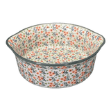 Baker, Round, Deep, 10" in "Peach Blossoms - Solid Rim" by Manufaktura | Z155S-AS46A