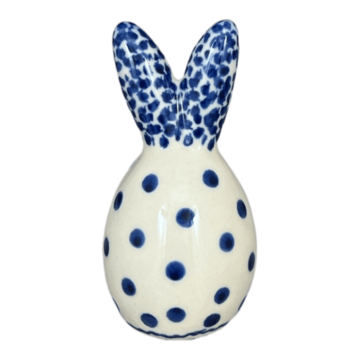 Bunny Salt Shaker, 3.5" in "Dotted Blues" by Galia | GSP11-PG5