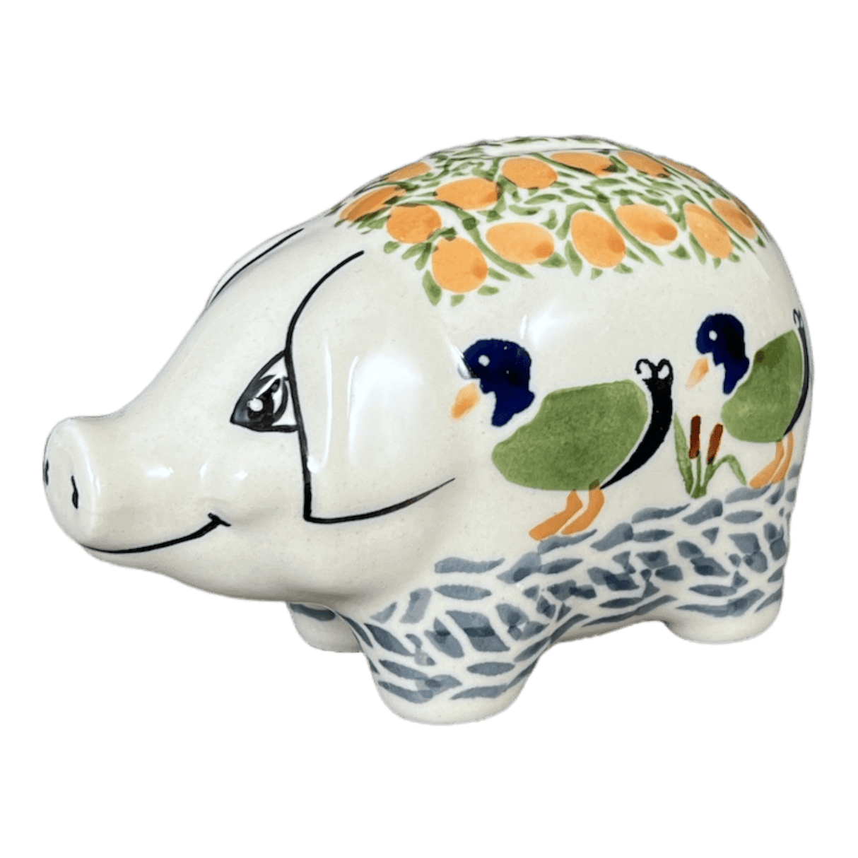 Bank, Piggy, 6" x 3" in "Ducks in a Row" by Manufaktura | S011U-P323