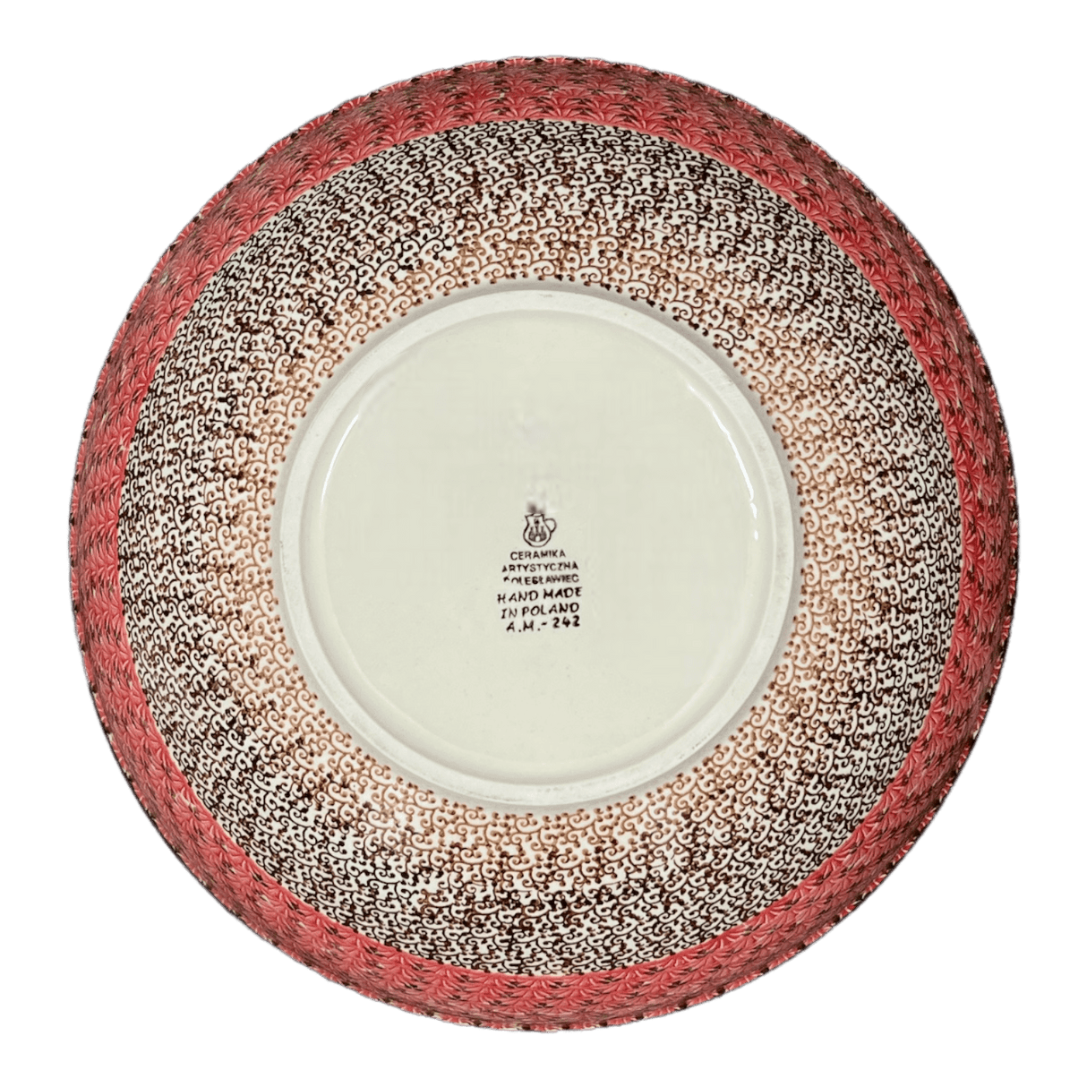 Bowl, Round, 12.75" in "Coral Fans" by Ceramika Artystyczna | A154-2199X