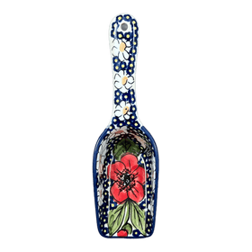 Polish Pottery 7" Scoop (Poppies & Posies) | L004S-IM02 Additional Image at PolishPotteryOutlet.com