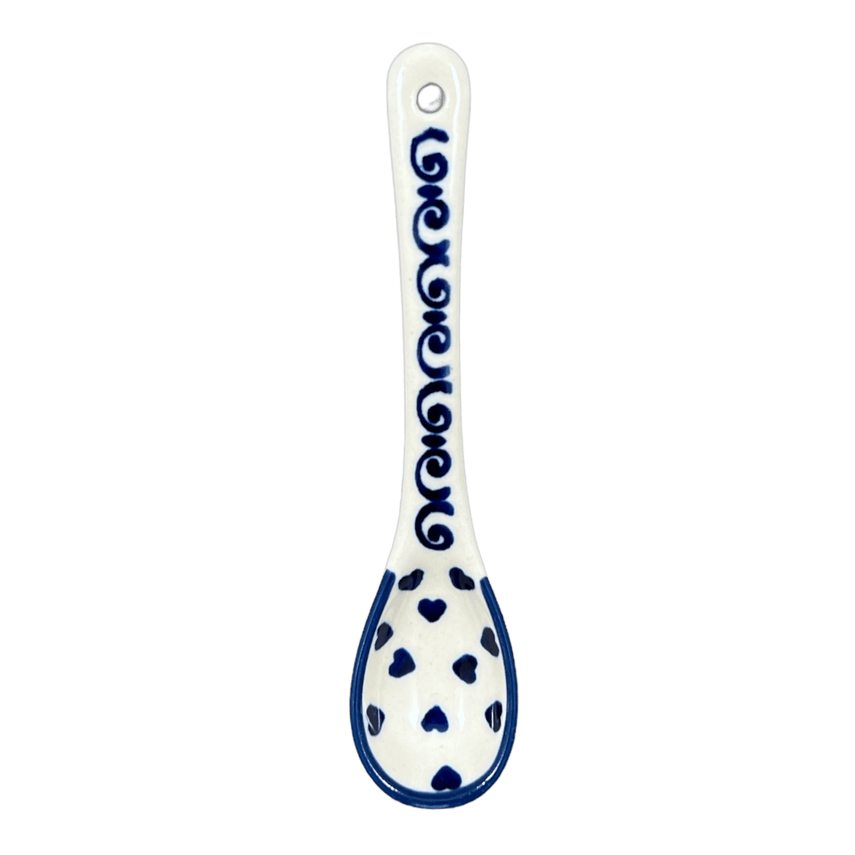 Spoon, Sugar, 5" in "Heartfelt Blue" by Manufaktura | L001T-PS02