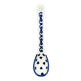 Polish Pottery Spoon, Sugar, 5" in "Heartfelt Blue" by Manufaktura | L001T-PS02 Additional Image at PolishPotteryOutlet.com