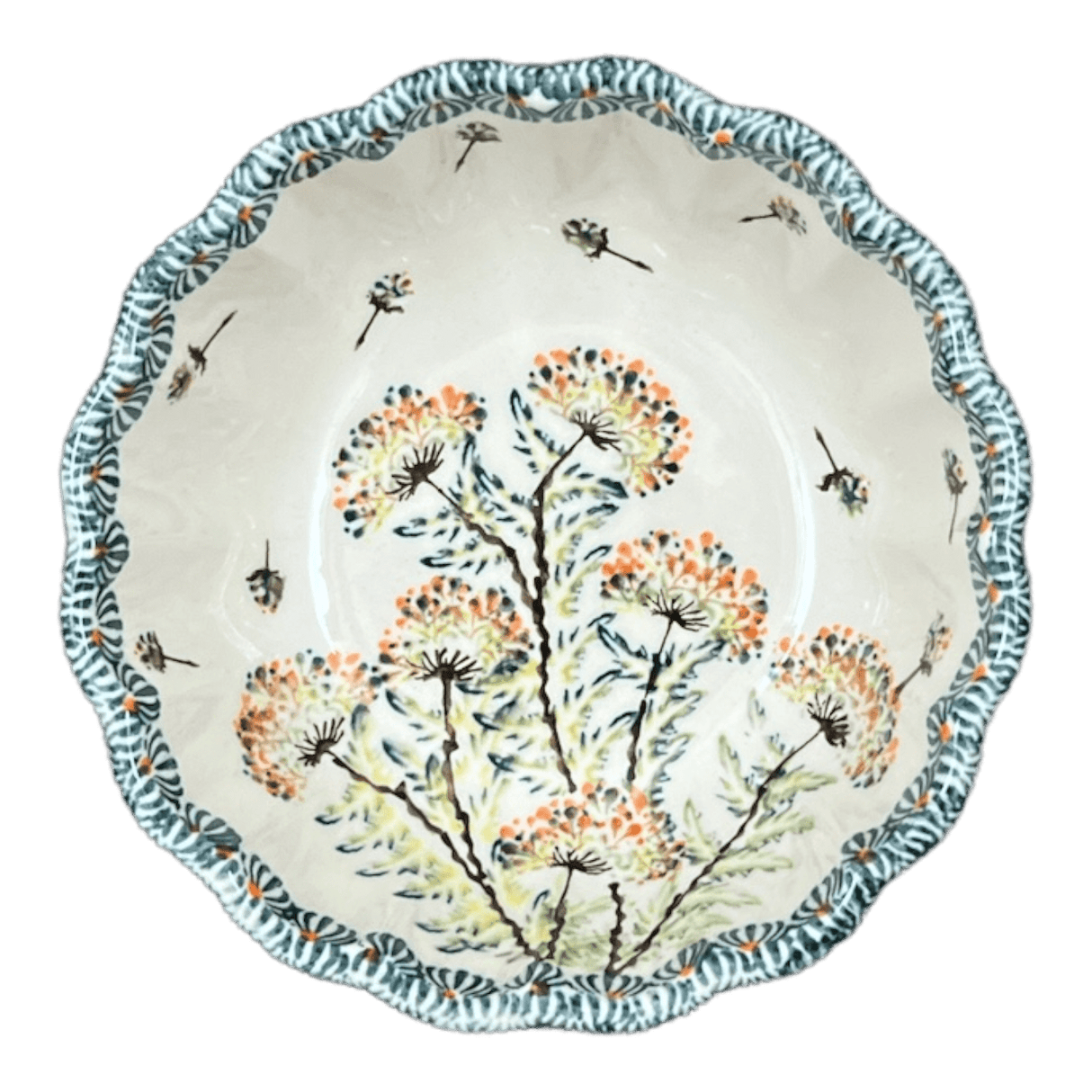 Bowl, Round, Blossom, 6" in "Dandelions" by Zaklady | Y1945A-DU201