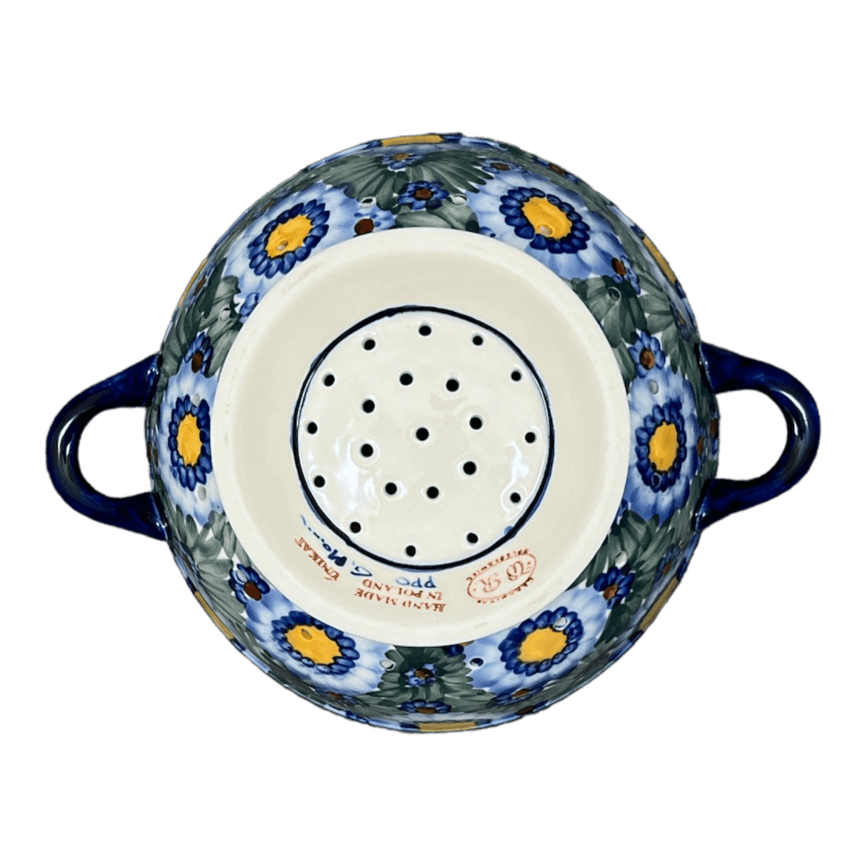 Bowl, Round, Colander/Berry, 7.75", WR (WR62A) in "Impressionist's Dream" by W.R. Ceramika | WR62A-AB3