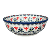 Polish Pottery Bowl, Round, 8.5" in "Scandinavian Scarlet" by Manufaktura | M135U-P295 at PolishPotteryOutlet.com