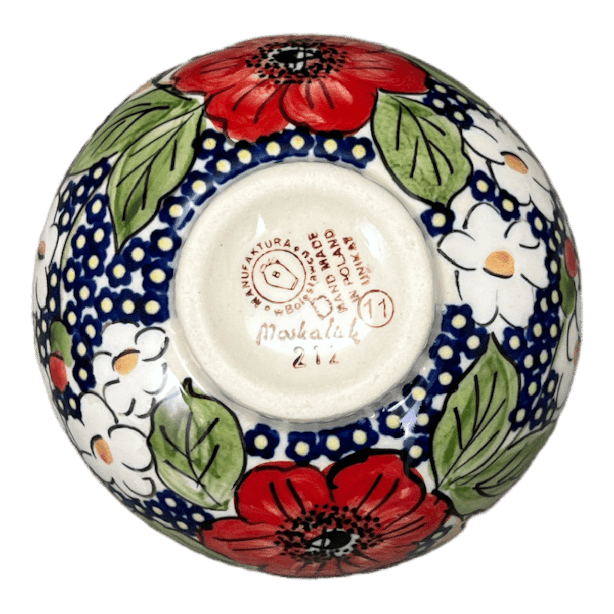 Bowl, Round, Dipping, 4.25" in "Poppies & Posies" by Manufaktura | M153S-IM02