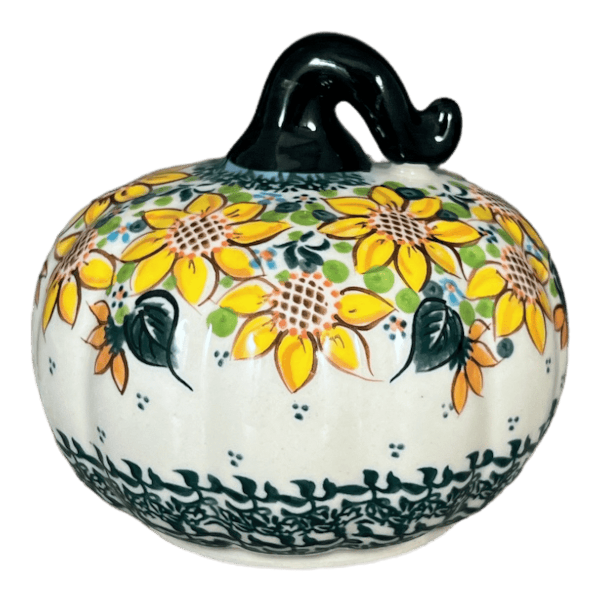 Decorative Pumpkin, 4.5" in "Sunflower Party" by Galia | GAD45-ASZ1