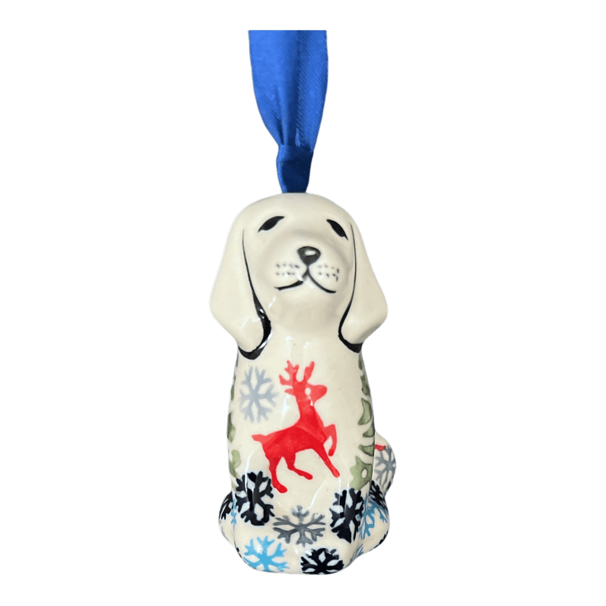 Ornament, Dog, 3" in "Reindeer Games" by Manufaktura | K164T-BL07