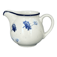 A picture of a Polish Pottery Creamer, 10 oz in "In the Wind" by Ceramika Artystyczna | A341-2788X as shown at PolishPotteryOutlet.com/products/c-a-10-oz-creamer-in-the-wind-a341-2788x