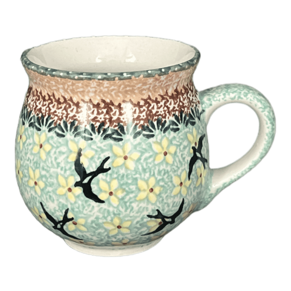 Mug, Belly Mug, Small, 7 oz in "Capistrano" by Manufaktura | K067S-WK59