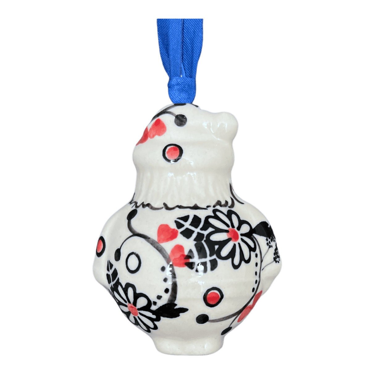 Ornament, Santa, 2.5" in "Night Garden" by Manufaktura | K144U-BL02