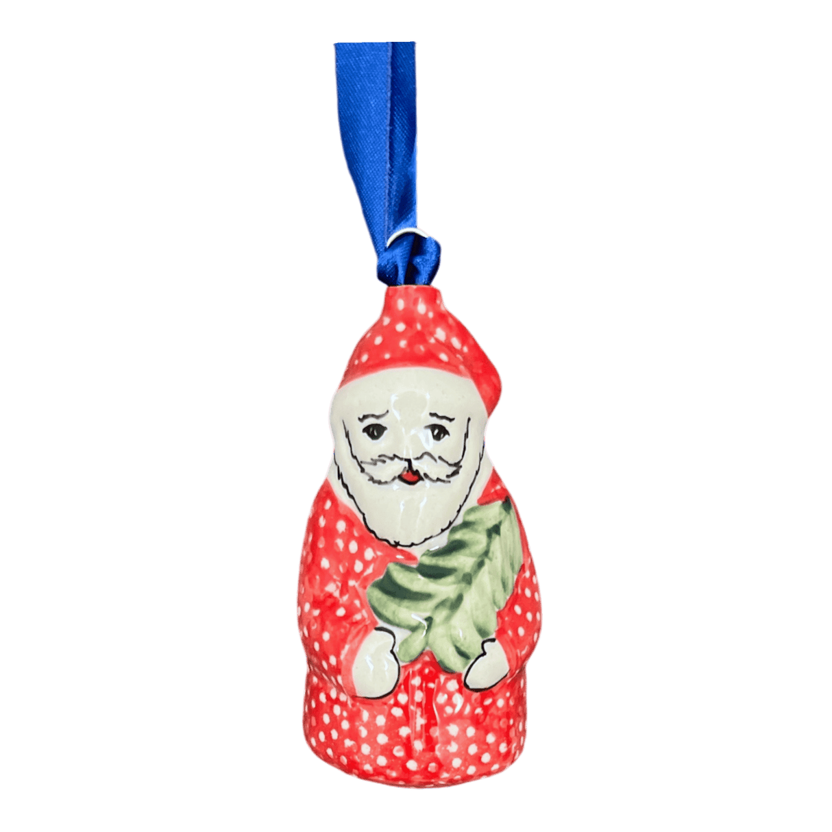 Ornament, Santa with Tree, 3" in "Red Sky at Night" by Manufaktura | K016T-WCZE