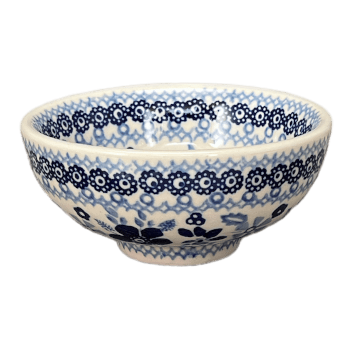 Bowl, Round, Dipping, 4.25" in "Blue Life" by Manufaktura | M153S-EO39