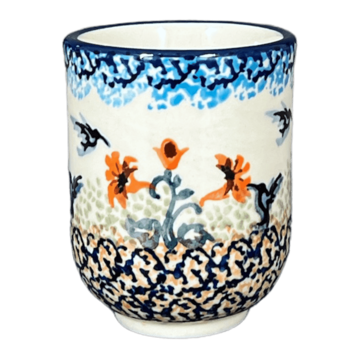 Drinkware, Wine Cup, 6 oz in "Hummingbird Harvest" by Manufaktura | K111S-JZ35