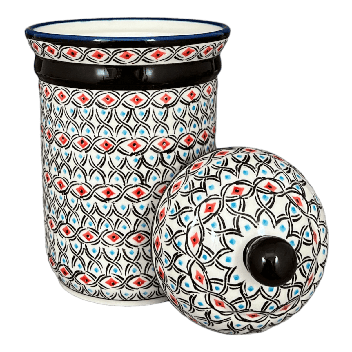 Canister, 1 Liter in "Beaded Turquoise" by Zaklady | Y1243-DU203