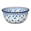 Polish Pottery Bowl, Round, 5.5" in "Snowflake Love" by Manufaktura | M083U-PS01 at PolishPotteryOutlet.com