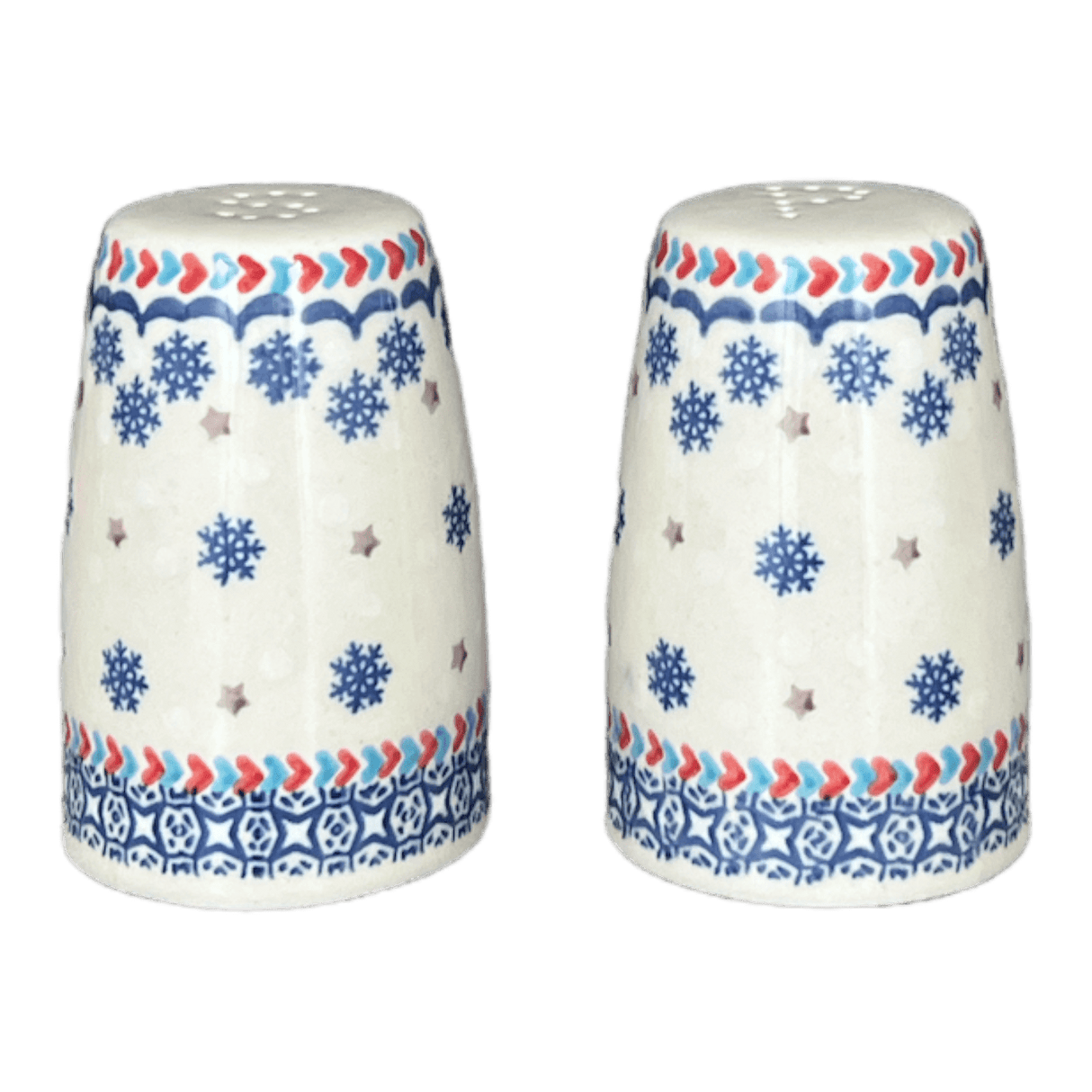 Salt & Pepper, 3.75" in "Snowflake Love" by Manufaktura | S086U-PS01