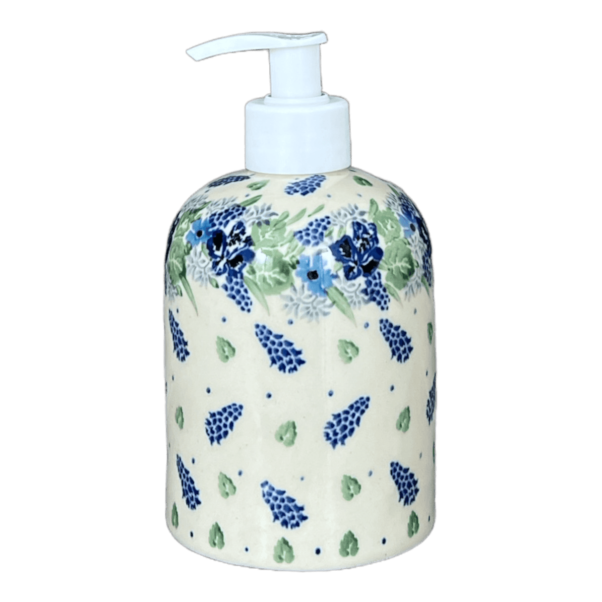 Soap Dispenser, 5.5" in "Hyacinth in the Wind" by Ceramika Artystyczna | A573-2037X