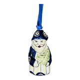 Ornament, Santa with Tree, 3" in "Peacock in Line" by Manufaktura | K016T-54A