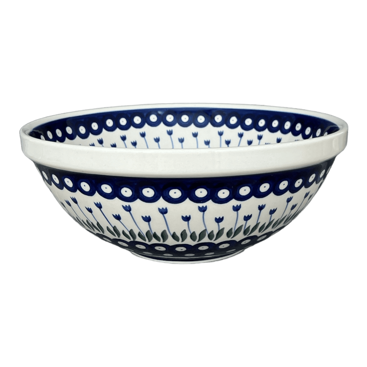 Bowl, Round, 11" in "Tulip Dot" by Ceramika Artystyczna | A055-377Z