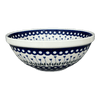 Polish Pottery Bowl, Round, 11" in "Tulip Dot" by Ceramika Artystyczna | A055-377Z at PolishPotteryOutlet.com