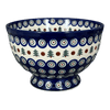 Polish Pottery CA Deep 10" Pedestal Bowl (Peacock Pine) | A215-366X at PolishPotteryOutlet.com