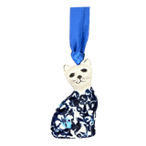 Ornament, Cat, 1.5" in "Blue on Blue" by Manufaktura | K018T-J109