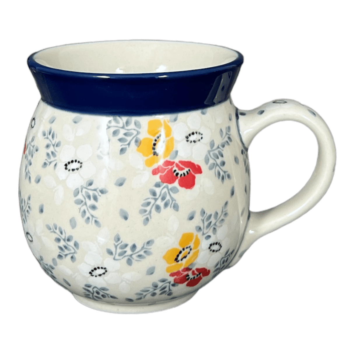 Mug, Belly Mug, 16 oz Large in "Soft Bouquet" by Ceramika Artystyczna | A073-2378X