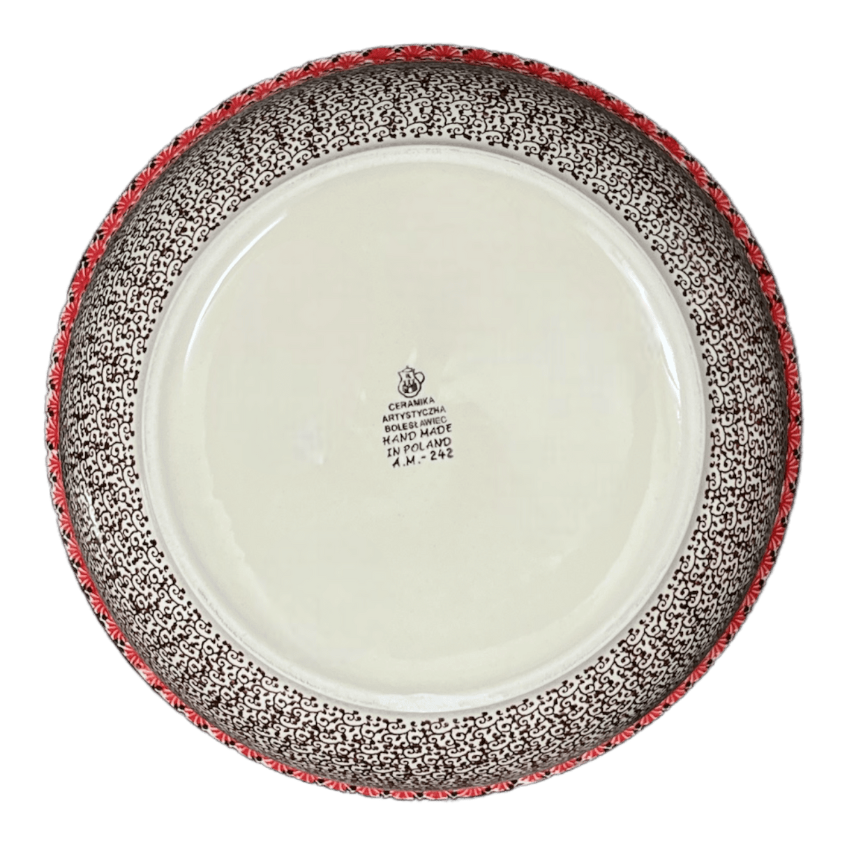 Bowl, Round, 12.5" in "Coral Fans" by Ceramika Artystyczna | A213-2199X