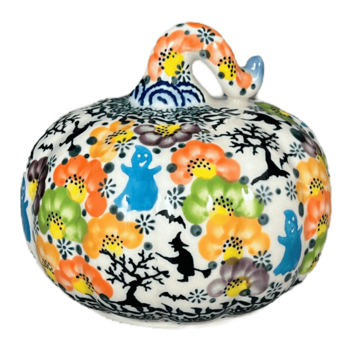 Decorative Pumpkin, 4.5" in "Hey Boo" by Galia | GAD45-AH4