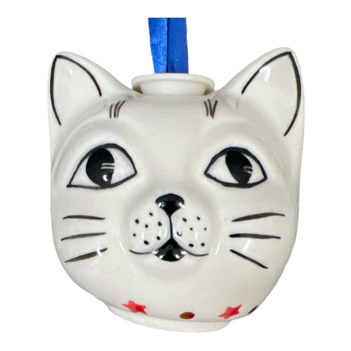 Ornament, Cat Head in "Evergreen Bells" by Manufaktura | K142U-PZDG