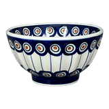 Bowl, Round, Fancy, 5.5" in "Peacock in Line" by Manufaktura | C018T-54A