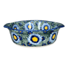 Polish Pottery Baker, Round, 8", WR (WR43F) in "Impressionist's Dream" by W.R. Ceramika | WR43F-AB3 at PolishPotteryOutlet.com