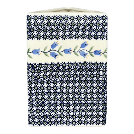 Vase, Triangular, 8" x 4.75" in "Lily of the Valley" by Manufaktura | W027T-ASD