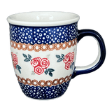 Mug, Mars Mug, 10oz Small in "Parade of Roses" by Manufaktura | K081T-MCR1