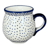 Polish Pottery Mug, Belly Mug, Small, 7 oz in "Misty Blue" by Manufaktura | K067U-61A at PolishPotteryOutlet.com