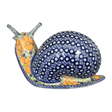 Figurine, Snail, Giant, 14.5" in "Orange Daisy" by Galia | GZW02-AP