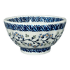 Polish Pottery 5.5" Fancy Bowl (Baby Blue Eyes) | C018T-MC19 at PolishPotteryOutlet.com