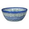 Polish Pottery Bowl, Round, 7", WR (WR12C) in "Greek Columns" by W.R. Ceramika | WR12C-NP20 at PolishPotteryOutlet.com