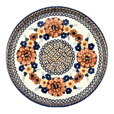 Tray, Round, 10.25" in "Bouquet in a Basket" by Manufaktura | T153S-JZK